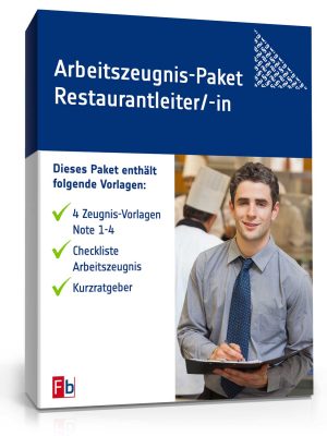 Arbeitszeugnis-Paket Restaurantleiter/-in