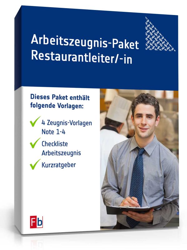 Arbeitszeugnis-Paket Restaurantleiter/-in 1
