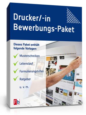 Drucker/Druckerin Bewerbungs-Paket