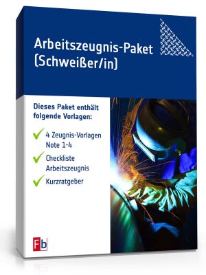Arbeitszeugnis-Paket Schweißer/-in