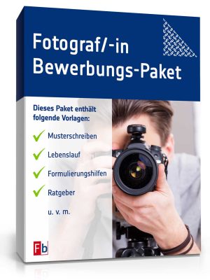 Fotograf / Fotografin Bewerbungs-Paket
