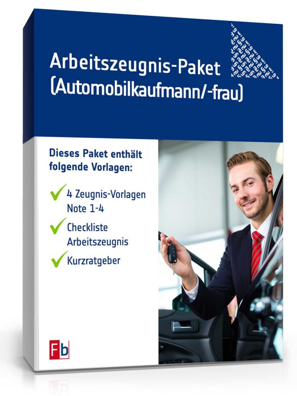 Arbeitszeugnis-Paket Automobilkaufmann/-frau 1