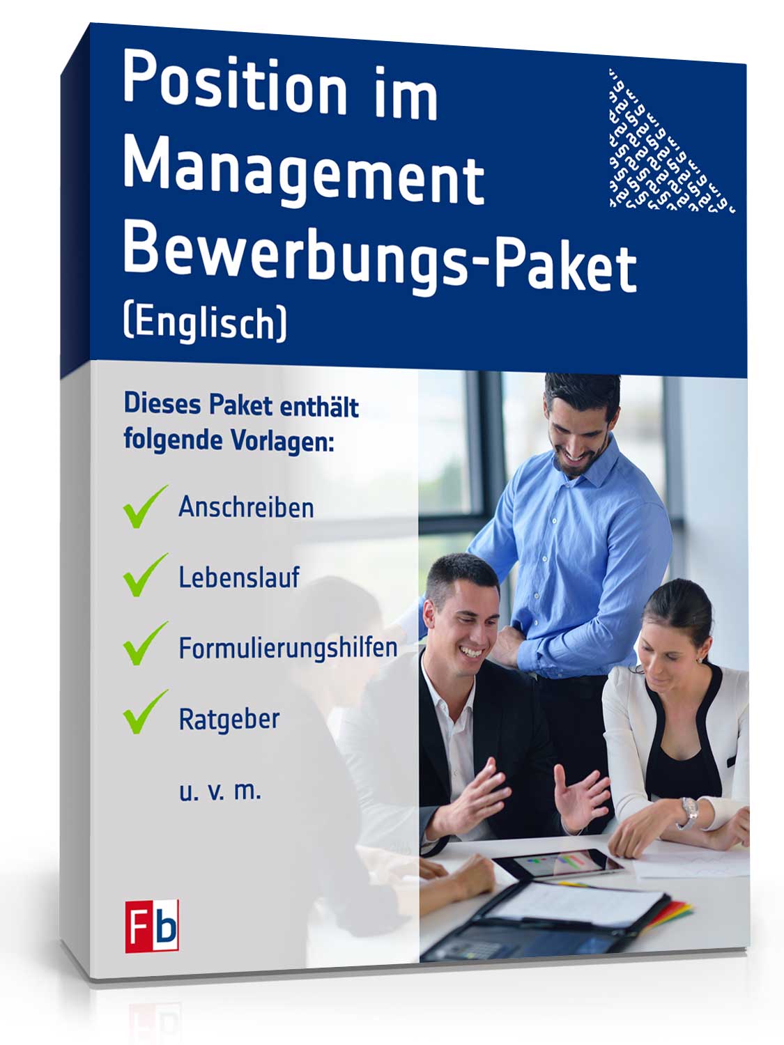 Bewerbungs-Paket Position im Management (Englisch)
