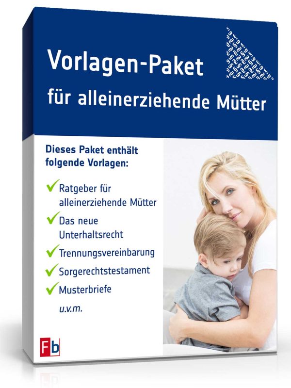 Vorlagen-Paket für alleinerziehende Mütter 1