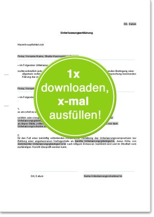 Unterlassungserklärung wegen illegaler Downloads/Verstoß gegen Urheberrecht