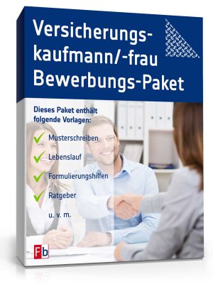 Versicherungskaufmann/ Versicherungskauffrau Bewerbungs-Paket