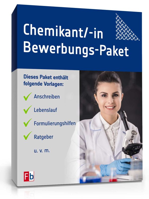 Chemikant / Chemikantin Bewerbungs-Paket 1