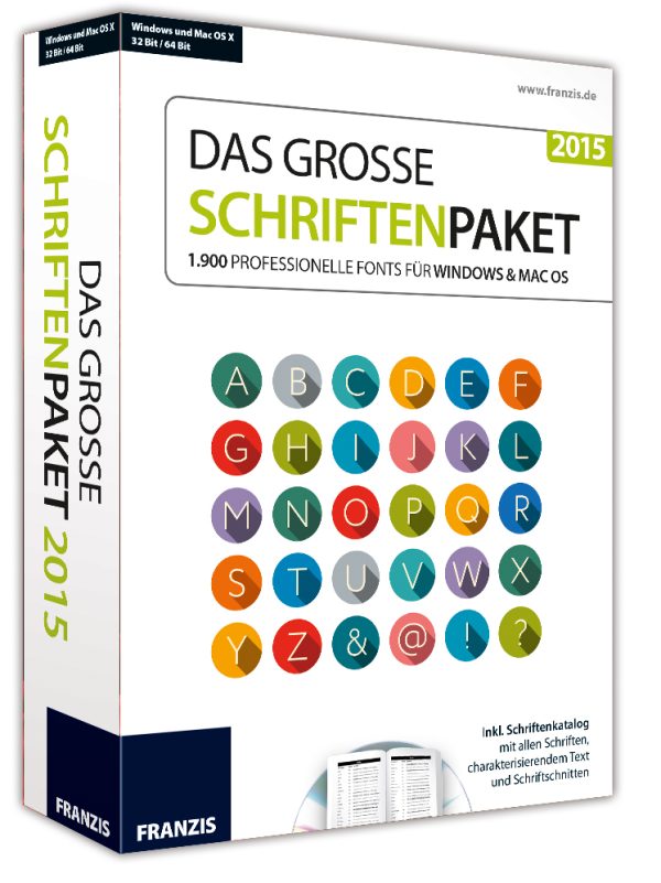 Franzis Das grosse Schriftenpaket 2015 1