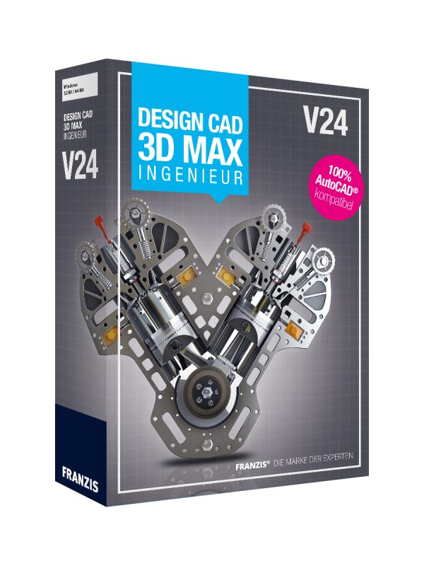 Franzis DesignCAD 3D MAX V24 Ingenieur 1