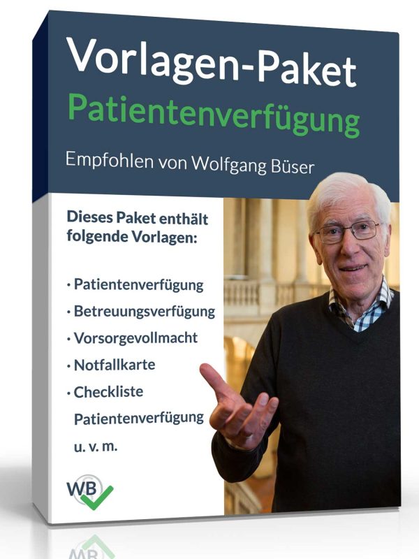 Vorlagen-Paket Patientenverfügung 1