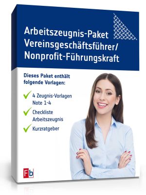 Arbeitszeugnis-Paket Vereinsgeschäftsführer / Nonprofit-Führungskraft