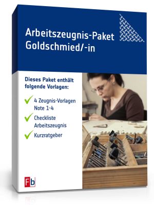 Arbeitszeugnis-Paket Goldschmied/-in