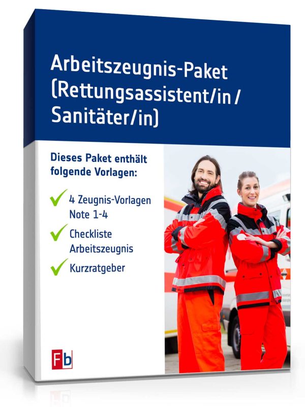 Arbeitszeugnis-Paket Rettungsassistent/-in / Sanitäter/-in 1