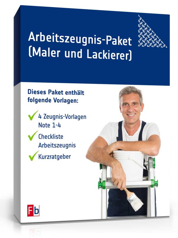 Arbeitszeugnis-Paket Maler/-in und Lackierer/-in 1