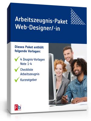 Arbeitszeugnis-Paket Web-Designer/-in