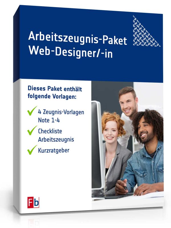 Arbeitszeugnis-Paket Web-Designer/-in 1