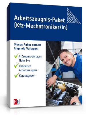 Arbeitszeugnis-Paket Kfz-Mechatroniker/-in