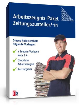 Arbeitszeugnis-Paket Zeitungszusteller/-in