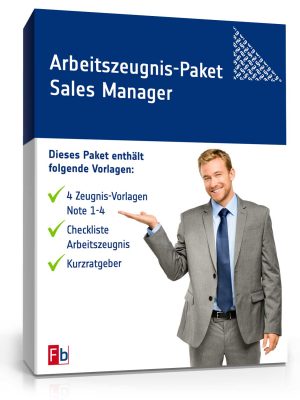 Arbeitszeugnis-Paket Sales Manager