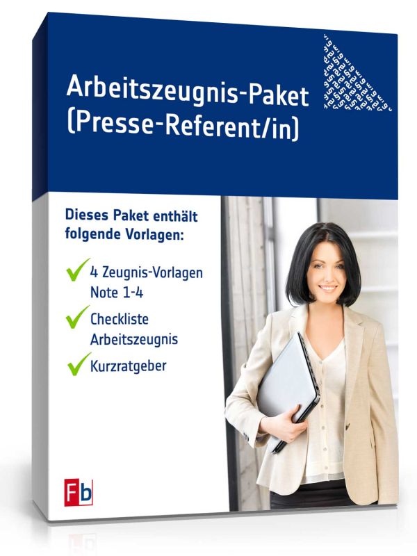 Arbeitszeugnis-Paket Presse-Referent/-in 1