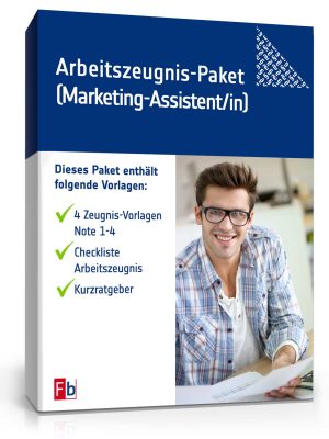 Arbeitszeugnis-Paket Marketing-Assistent/-in