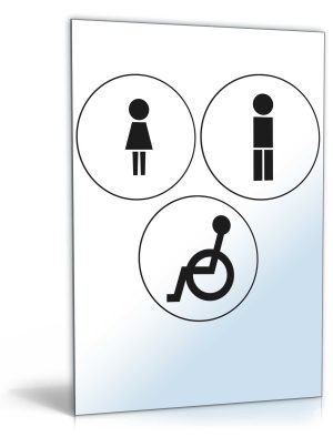Schilder WC (Damen, Herren, Behinderte)