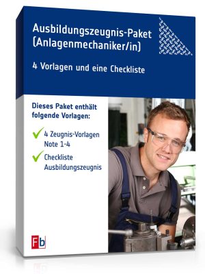 Ausbildungszeugnis-Paket Anlagenmechaniker/in