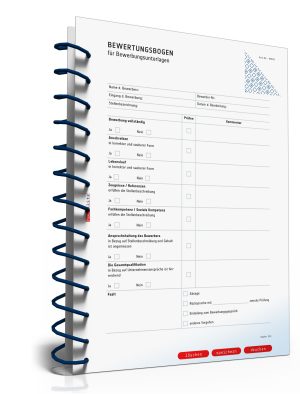 Bewertungsbogen für Bewerbungsunterlagen