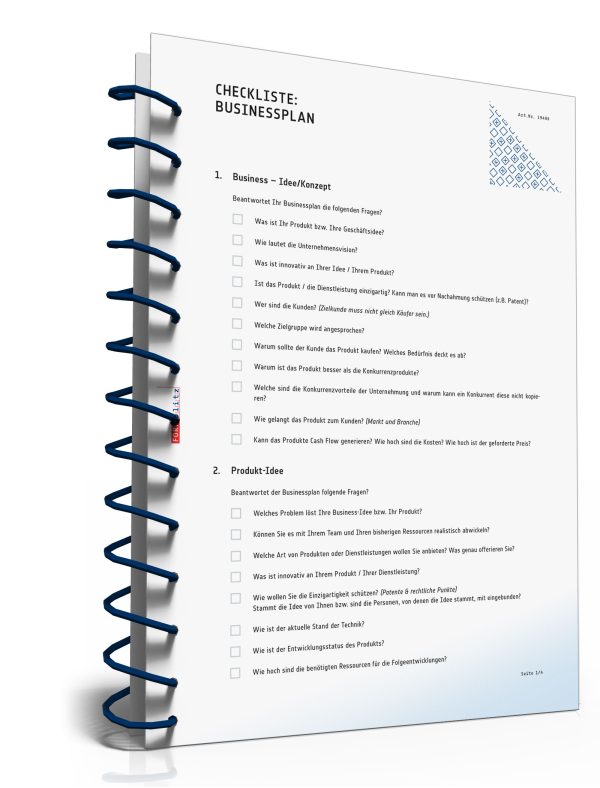Checkliste für einen Businessplan 1