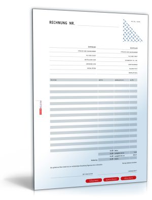 Rechnung netto (Addition und Variation der Umsatzsteuer)